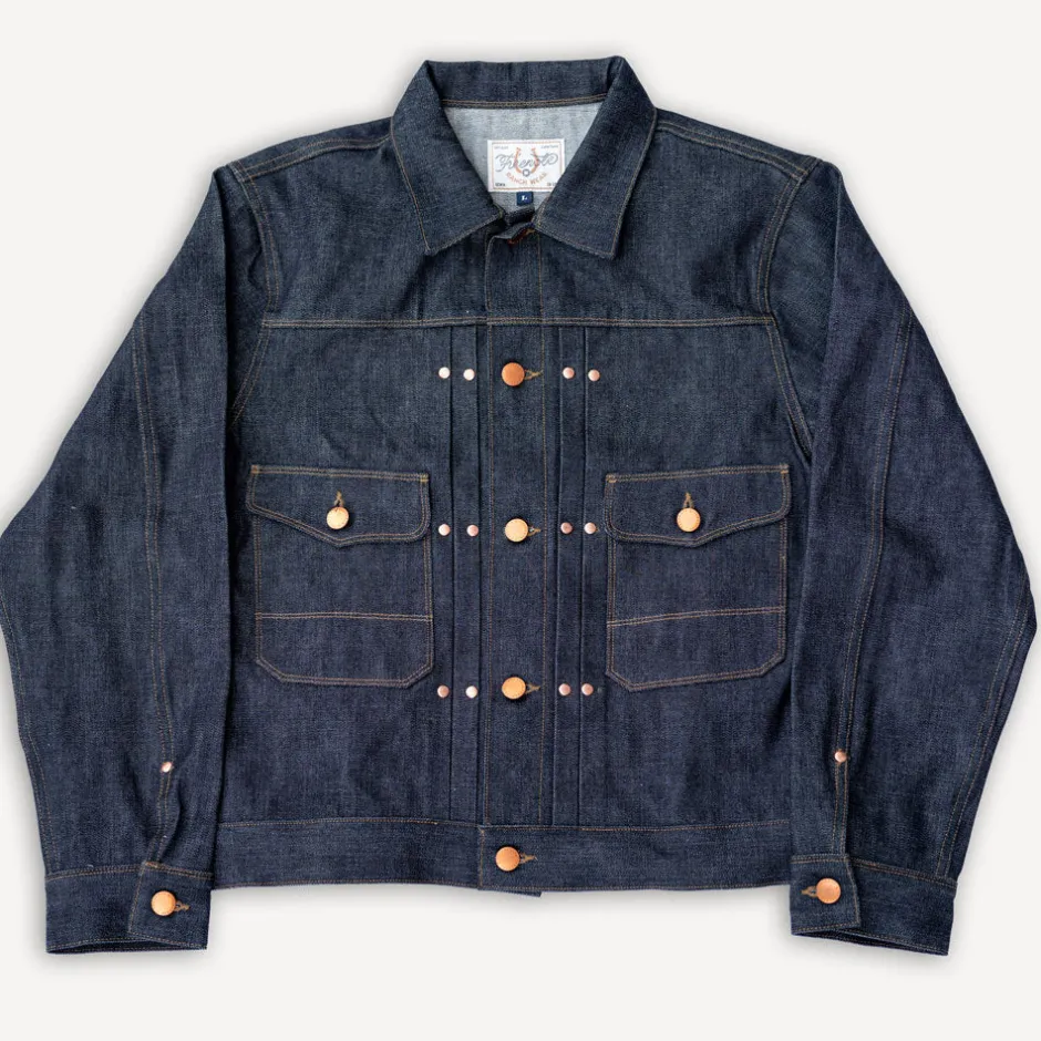 Freenote Cloth Jacken>14 Ounce Broken Twill Denim Jacket RJ-3