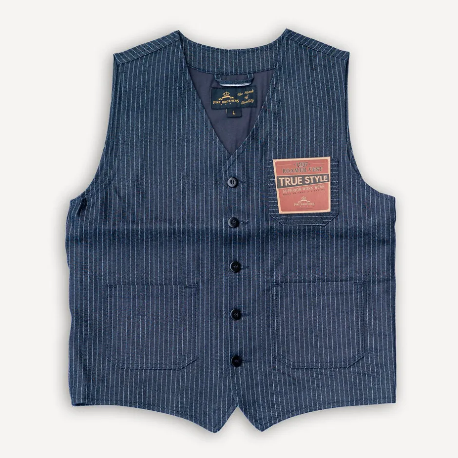 Pike Brothers Westen>1937 Roamer Vest blue wabash