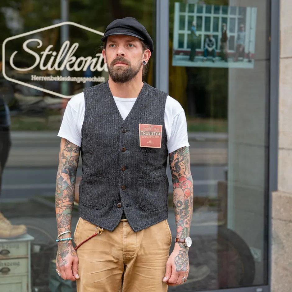 Pike Brothers Westen>1937 Roamer Vest Glasgow Grey