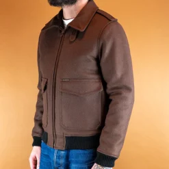 The Quartermaster Jacken>A2 Flight Jacket Brown