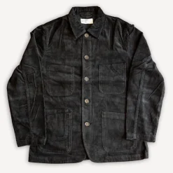 Universal Works Jacken>Bakers Jacket Cord Black