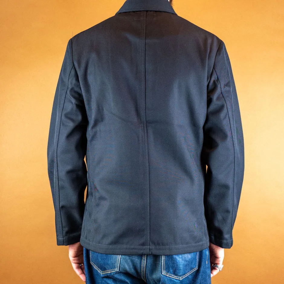 Universal Works Jacken>Bakers Jacket Wool Twill Navy