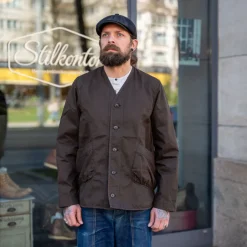 Hansen Jacken>Bernard Loose Fit Light Jacket Coffee Brown