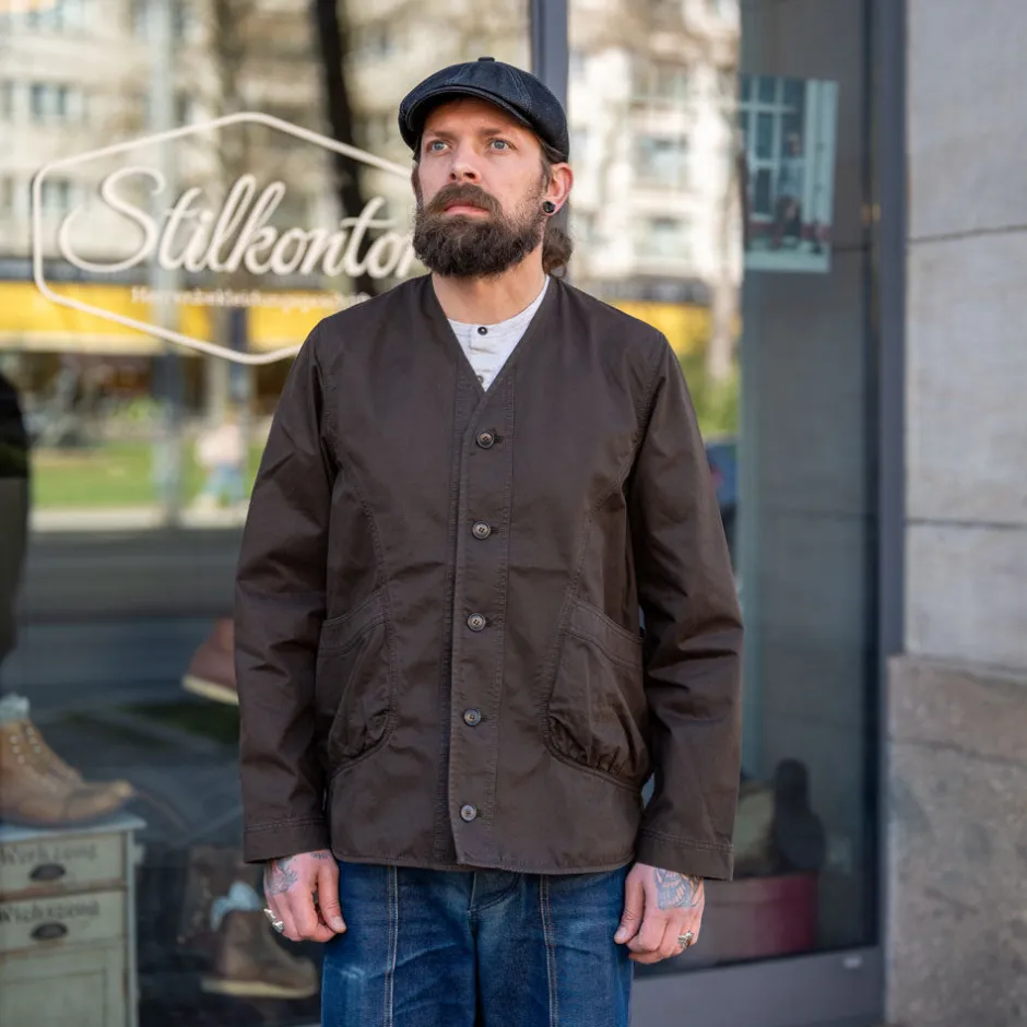 Hansen Jacken>Bernard Loose Fit Light Jacket Coffee Brown