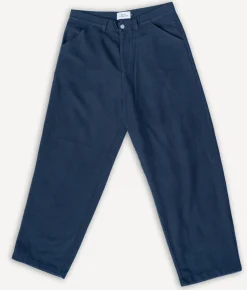 About Companions Hosen>Carlo Trousers Eco Flannel Striped Navy