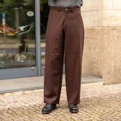 About Companions Hosen>Carlo Trousers Lambswool Marron