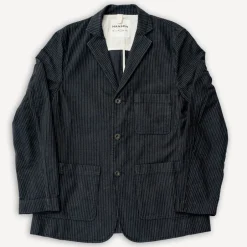 Hansen Jacken>Charlie Easy Three Button Blazer Black Pin