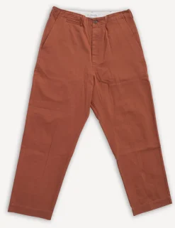 Merz beim Schwanen Hosen>Chino Bio-Baumwolle Twill 300g Relaxed Fit Chestnut CHINO01