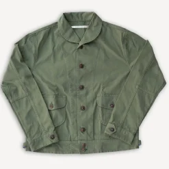 Scarti Lab Jacken>Cotton Canvas Jacket Green