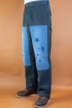 Scarti Lab Hosen>Cotton Pants Grey Striped BnB