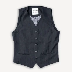 Hansen Westen>Daniel Classic Waistcoat Anthracite
