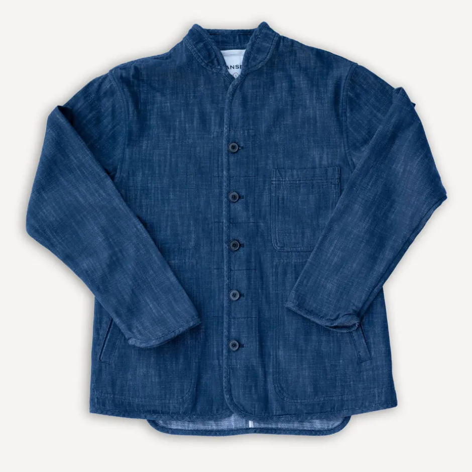Hansen Jacken>Erling Work Jacket Denim Blue