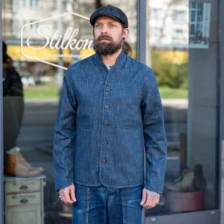 Hansen Jacken>Erling Work Jacket Denim Blue