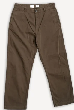 Eat Dust Hosen>Frisco Chino Herringbone Cotton Java Brown
