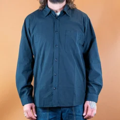 Merz beim Schwanen Hemden>Hemd Bio-Baumwolle Popeline Dark Navy