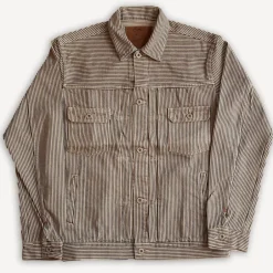 Momotaro Jacken>Hinoki tree Dyed Hickory Type-2 Jacket Beige