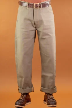 Indigofera Hosen>Jack Pants Yarn Dyed Heavy Oxford Green