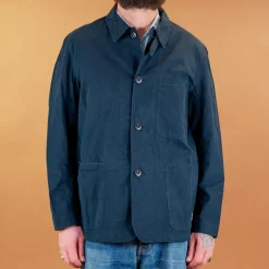 Merz beim Schwanen Jacken>Jacke Bio-Baumwoll Popelin Navy