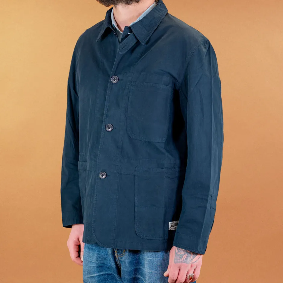 Merz beim Schwanen Jacken>Jacke Bio-Baumwoll Popelin Navy