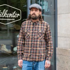 Freenote Cloth Hemden>Jepson Shirt Black Plaid