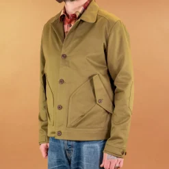 Hidden Aces Jacken>K5707 Pollux '57 Herringbone Jacket Pea