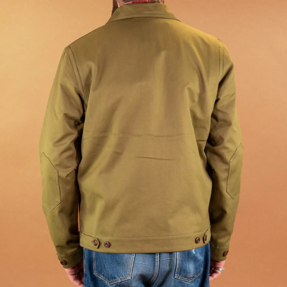 Hidden Aces Jacken>K5707 Pollux '57 Herringbone Jacket Pea