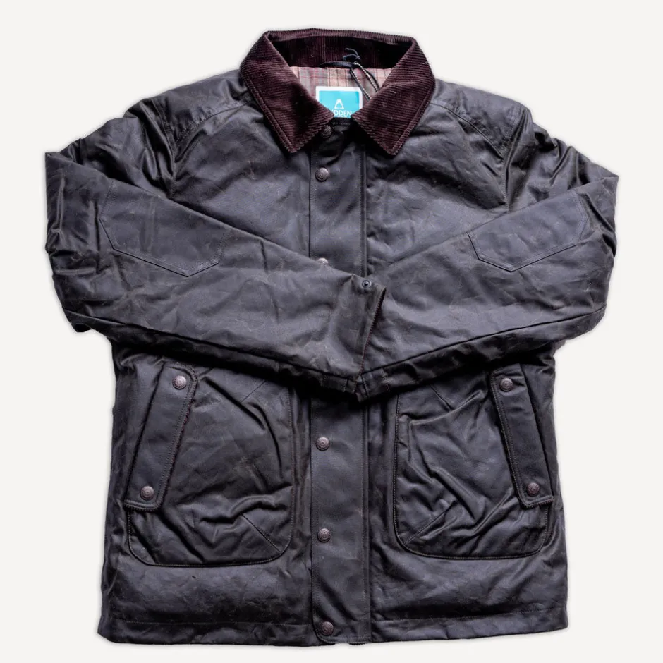 Hidden Aces Jacken>K6505 POLLUX RANGER Waxed Winter-Jacket Mocca