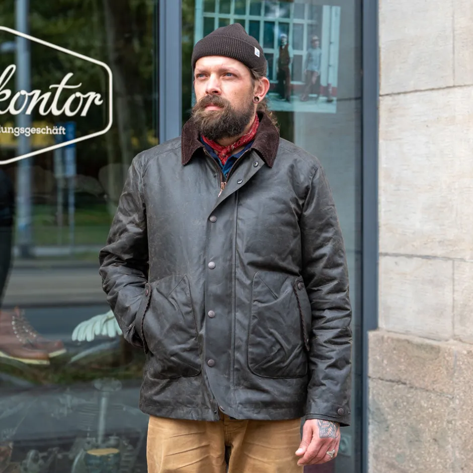 Hidden Aces Jacken>K6505 POLLUX RANGER Waxed Winter-Jacket Mocca