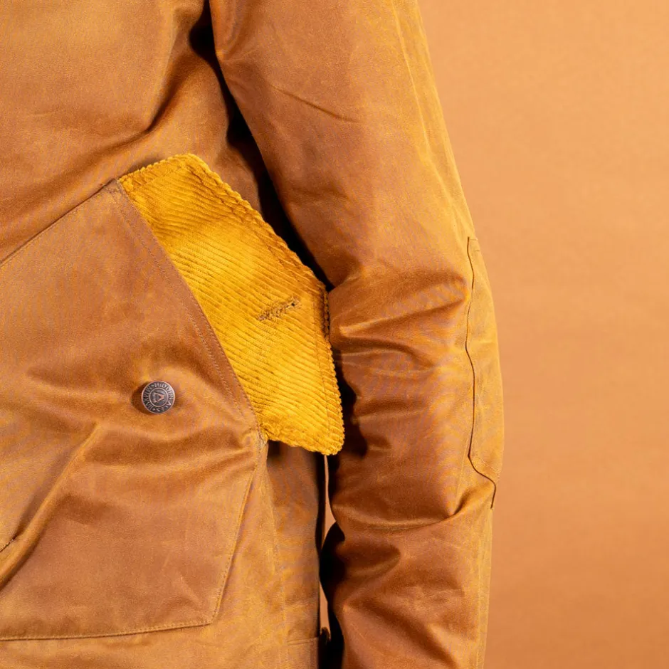 Hidden Aces Jacken>K6208 POLLUX WAX Waxed Cotton Jacket Gold