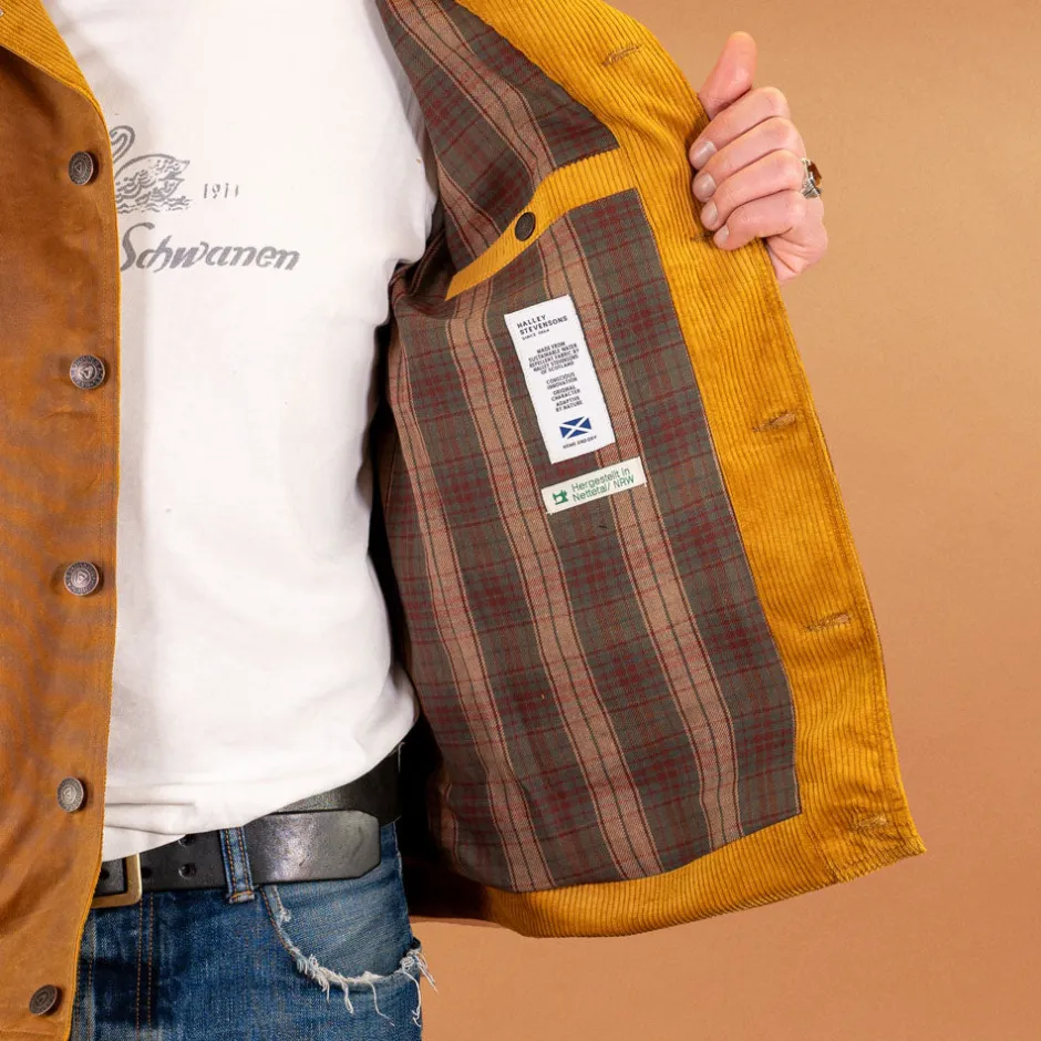 Hidden Aces Jacken>K6208 POLLUX WAX Waxed Cotton Jacket Gold