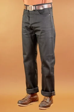Indigofera Hosen>Kain Pants Gunpowder Selvage 14oz Black