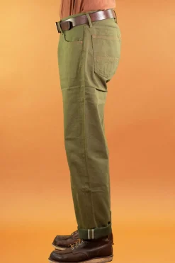 Indigofera Hosen></noscript>Kirk Pants Pineville Selvage 12oz Green