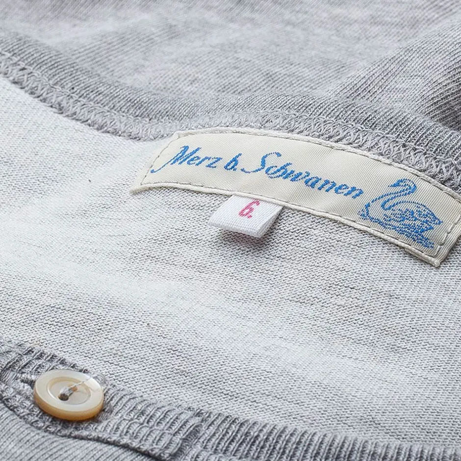 Merz beim Schwanen T-Shirts>Knopfleistenhemd Kurzarm Grey Melange