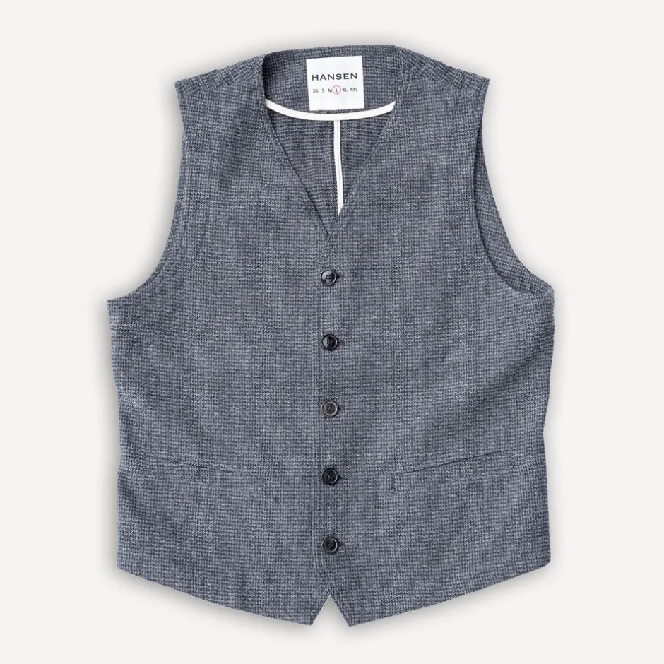 Hansen Westen>Knud Workwear Waistcoat Broken Grey