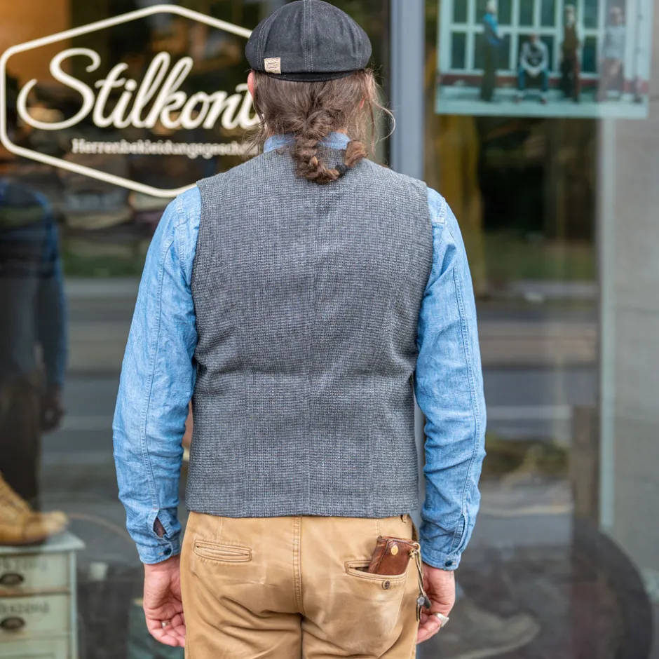Hansen Westen>Knud Workwear Waistcoat Broken Grey