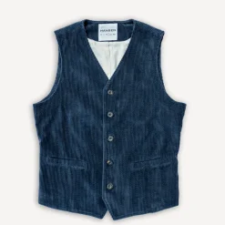 Hansen Westen>Knud Workwear Waistcoat Dusty Navy