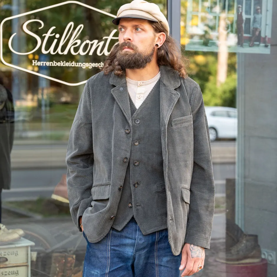 Hansen Westen>Knud Workwear Waistcoat Olive-Taupe