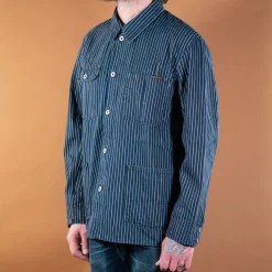 Indigofera Jacken>Kurt Single Stripe Indigo Jacket