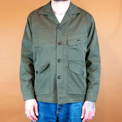 1st PAT-RN Jacken>Lands Military HBT Jacket Olive
