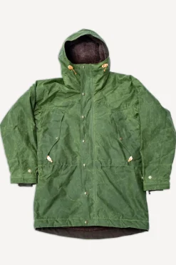 Manifattura Ceccarelli Jacken>Long Mountain Jacket Waxed Green