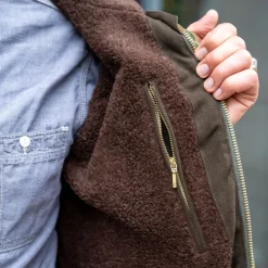 Manifattura Ceccarelli Jacken></noscript>Long Mountain Jacket Waxed Green