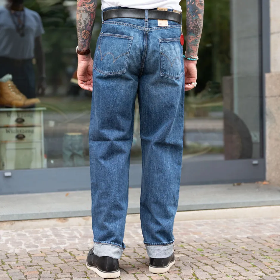 Edwin Hosen>Loose Fit Kurabo 14oz Red Selvage Blue Dark Used