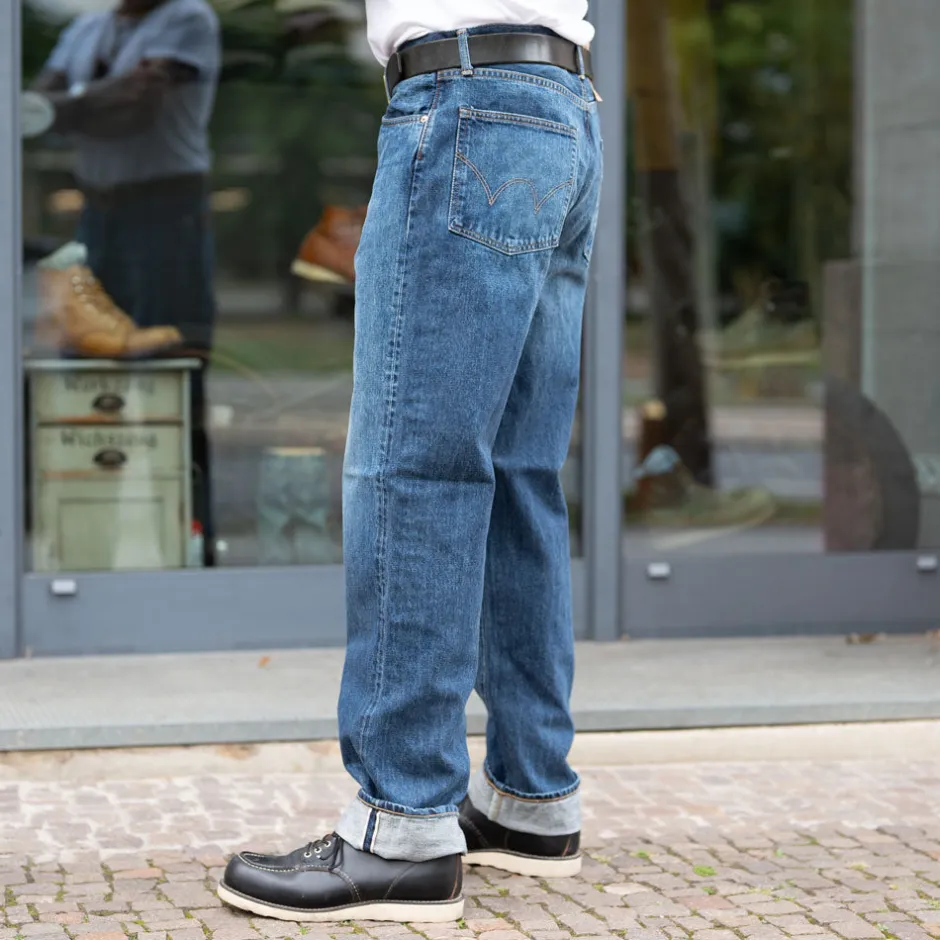 Edwin Hosen>Loose Fit Kurabo 14oz Red Selvage Blue Dark Used