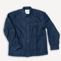 Hansen Jacken>Luka Sturdy Overshirt Stormy Blue