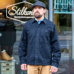 Hansen Jacken>Luka Sturdy Overshirt Stormy Blue