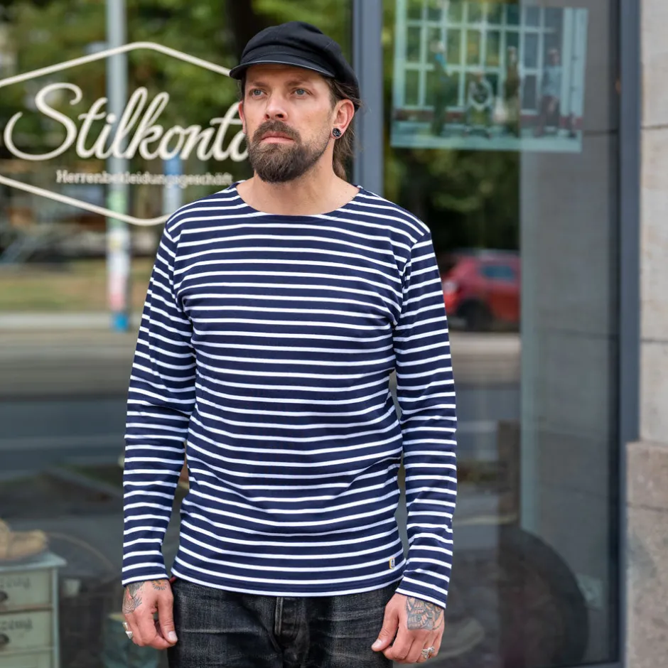 Armor Lux Pullover>Matrosenshirt Navy/White