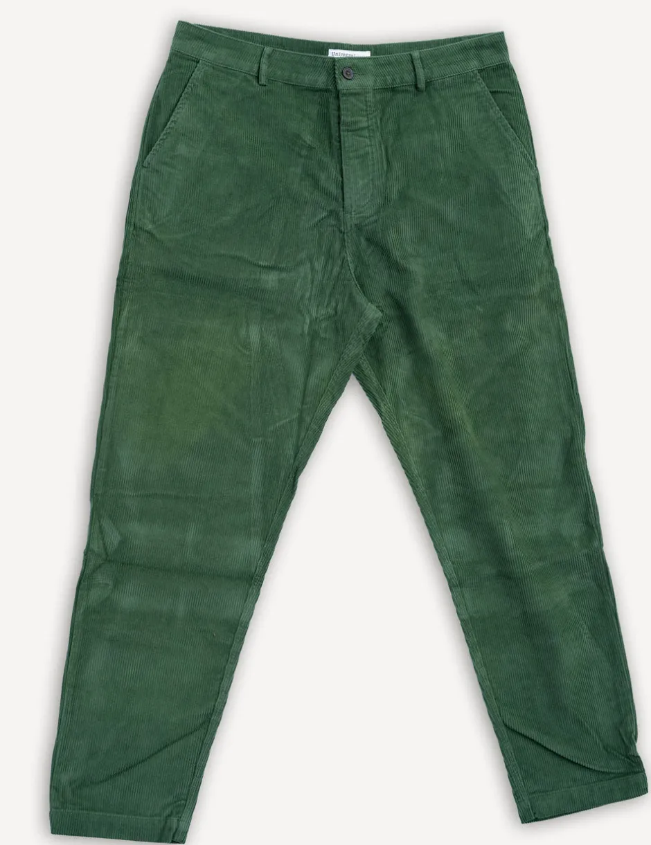 Universal Works Hosen>Military Chino Cord Green