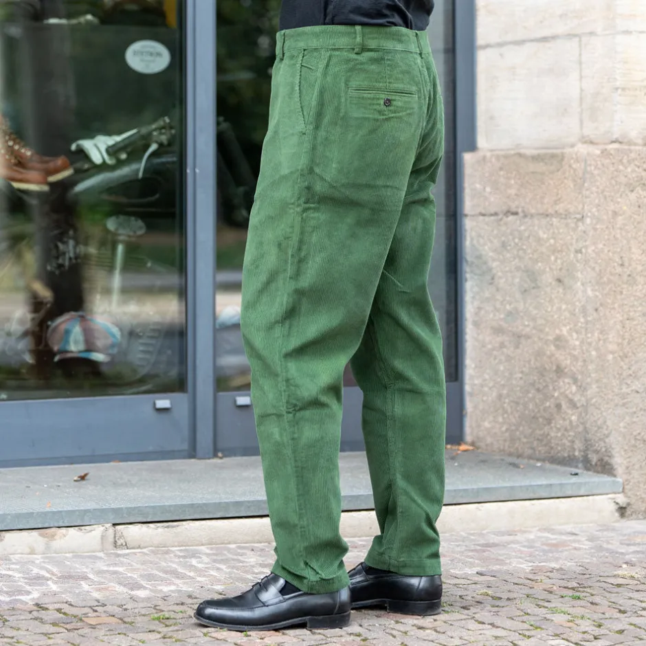 Universal Works Hosen>Military Chino Cord Green