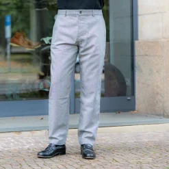 Universal Works Hosen>Military Chino Leon Tweed Grey