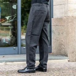 Universal Works Hosen></noscript>Military Chino Salt ´n Pepper Tweed Black